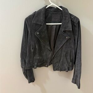 Blank NYC Dark Gray Leather Jacket